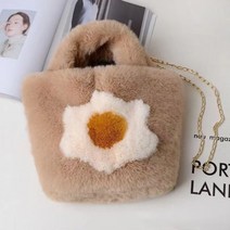 크로스백 은창]로투스 여름 털가방 숄더 여행 가방 플라워 여성 비치 퍼 미니 여성용 토트백