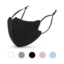 3D 끈조절 네오플랜 패션 마스크 연예인 마스크 두께 2종류 (5 Color), 화이트 (두께 2mm)