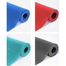 미끄럼방지 고무 매트 수영장 화장실 바닥 0.9m x 3m, 폭 0.9m x 길이 3m 빨간색 (5mm)