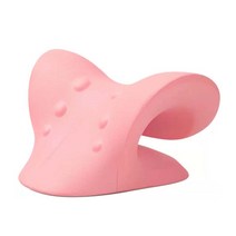 Neck Shoulder Stretcher Relaxer Cervical Chiropractic Traction Device Pillow for Pain Relief Spine M, [03] 분홍색