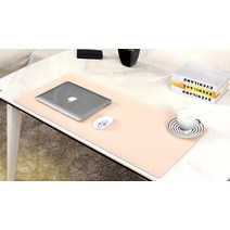 책상테이블매트 방수 가죽 데스크패드 마우스장패드 책상깔개, 네이비 대