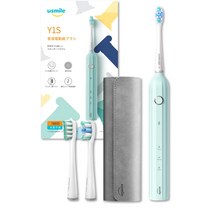 []usmile 음파 전동 칫솔 Y1S 민트 180일 충전 불필요 38 000회분의 음파 진동 화이트닝 효과 트래블 케이스 첨부 EY1SMITJP