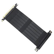 컴퓨터용노트북외장그래픽카드 PCI-E 3.0 16X 그래픽 카드 확장 케이블 PCIE X6 X16 수직 설치 외부 어댑터, [01] Black, 01 Black