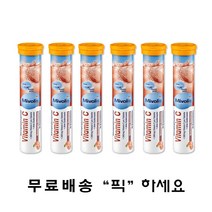 [당일출고] 미볼리스 비타민C 발포비타민 20정 6개 Mivolis Vitamin C Brausetabletten 6set, 1