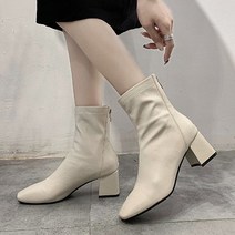 묘먀미 무지 기본 하이탑 여성 앵클부츠 5cm MB0123