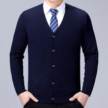 가을 겨울 남성 캐시미어 카디건 캐주얼 남성 v 넥 스웨터 순색 니트 코트