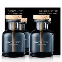 지오바니 차량용 디퓨저 150ml x 2종 세트, 1세트, 블랙체리