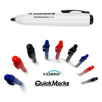 MORRIS 모리스 퀵마크 S M L 노크식 보드마카 /모리스 노크식 유성매직/모리스 노크식 네임펜/노크식 마카, 네임펜-S-흑색