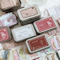 위키 150장 빈티지 다꾸 메모지 틴케이스 라벨 지류 다이어리 꾸미기 선물 포장 네임택 플립북 스크랩, 2. 나른한 날의 독서