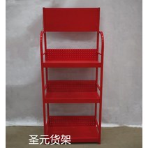 편의점 슈퍼 진열장 세탁실 매대 선반 아파트 베란다, 빨간색3층60x30x150두껍게