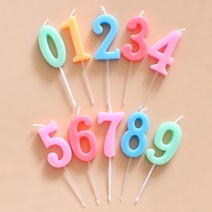 생일초 숫자초 파티초 컬러양초, 1번 숫자초