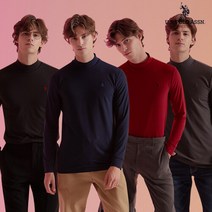 USPA 남성 웜기모 모크넥셔츠 4종