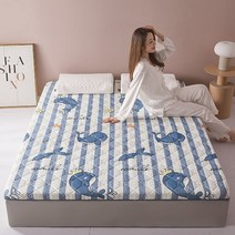 접이식 침대 슈퍼 싱글 사무실 낮잠 집 접이식 매트리스 다다미 라텍스 스토퍼 이불 기숙사 싱글 더블 코튼, 150x200cm(59x79in)