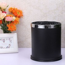 휴지통 화장실 큰 크기 재떨이 욕실 쓰레기통 주방 쓰레기 자동차 보관함 요리 장식, Single-layer 21.5x26