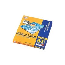 아이리스오야마 라미네이트 필름 100μm A3 사이즈 100매입 LZ-A3100, 상품명참조, 1개