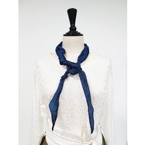 풍기인견 천연염색 매듭 스카프