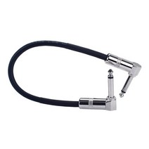 기타 패치 케이블 저소음 좋음 직각 블랙 효과 페달