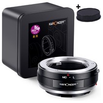 K&F Concept MD-L 미놀타 MD 렌즈 - 라이카 L 바디 어댑터 - 뒤캡포함 - Minolta MD lens on Leica L camera adapter