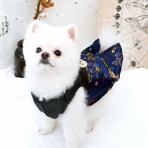 해피앤퍼피 애견한복 강아지한복 고양이한복 초소형부터빅사이즈까지 XS-5XL, 03청화랑