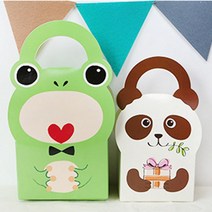 소형 캐릭터 양말포장상자 떡포장 4개 캔들상자, 개구리, 기본선택