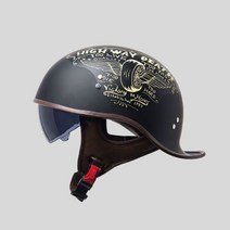 오토바이 헬멧 남 여름 할리 하프 헬멧 전동차 기관차 바가지 헬멧 비보뉴 P968C519, M, 블랙(수레바퀴)