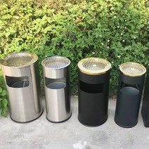 원형 쓰레기통 대형 호텔 위생 로비 수직 야외 철제, 단층 객실용 버킷(10L)