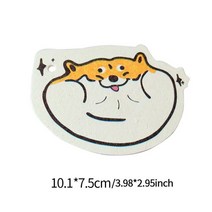 쿠션퍼프 주방 매직 식기 세척 스폰지 압축 목재 펄프 귀여운 동물 걸레 들러붙지 않는 수세미 청소 도구, 3.Orange Cat