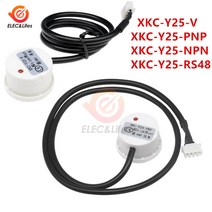 DC 5V 12V 24V XKC Y25 T12V 비접촉 액체 레벨 센서 스위치 외부 접착 형 수위 NPN PNP RS485 Y25-V, XKC-Y25-NPN 24V
