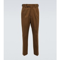 Zegna 스트레이트 코튼 울 팬츠