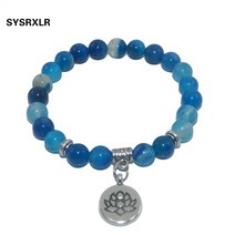 원석비즈 자연석 연꽃 부처 비즈 amethysts agates 팔찌 천연석 팔찌 목걸이