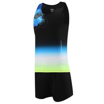 마라톤복 남성 여성 5월 달리기 러닝 마라톤대회 복장 신제품 남성 러닝 세트 운동 스포츠 의류 마라톤, 01 black_04 XXL