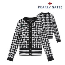 파리게이츠 골프 pearlygatesgolf여성 울오버 포커 긴팔 가디건 P521A3SD165_BK, 001, BK