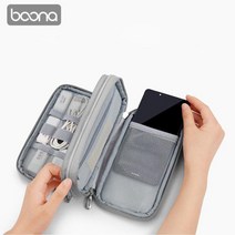 멀티 출장 충전지 배터리 케이블 파우치 맥북가방, 1단 지퍼형 [BN-EOO3], 1단 지퍼형 [BN-EOO3]