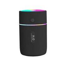 차랑용공기청정기 휘산기 usb 시거잭자동차 공기 청정기 휴대용 USB 가습기 220ml 초음파 아로마 테라피, 03 Black