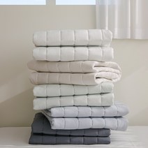 세계아토피협회 리얼 알러지케어이불 먼지없는 밴딩 침대패드 SS Q LK, 스무디_애쉬블루