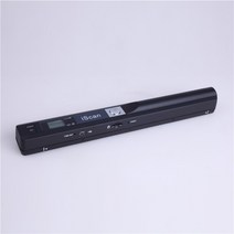 휴대용 소형 스캐너 무선 USB 핸드스캐너 문서 사진 간편 복사, 블랙