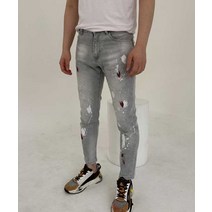 [명품청바지]대륙의실수샵 페인팅연청바지