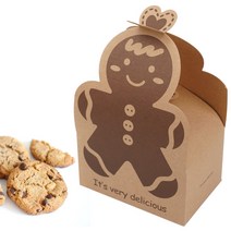 진저맨 쿠키박스 2p 8591 과자박스 마카롱 포장상자