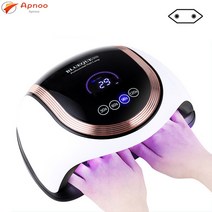 Apnoo 최신형 60개 LED/UV 180W 고출력 젤네일램프, 화이트