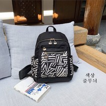 로데오 가방 가벼운 중년 여성 배낭 여행용 외출용 생활방수 원단 천 가방 어머니 할머니 백팩 (365-1)
