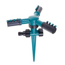 스프링쿨러헤드 꼭지 하우스 설비 1pc 360 ° 회전 잔디 스프링클러 플라스틱 지상 스프링클러 자동 정원 관개 정원 물 스프링클러 잔디, a