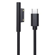 저스트씨 충전 USB C 전원 공급 장치 태블릿 충전기 액세서리 마이크로소프트 서피스 프로 3 4 5 6 케이블