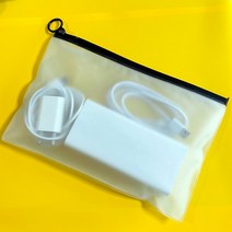 반투명 PVC지퍼백 판촉물 간편포장 슬라이드지퍼백, 50장, 27 x 18(검정)