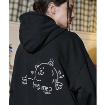 꼼파뇨 CPGN STUDIO Hug Me 자수 후드티 블랙 C23SA09 208810