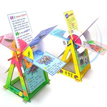 탑키드 만들기 학습카드 물레방아(국경일 공룡중 택1), 1세트, 국경일