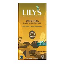 릴리스스위츠 무설탕 다크 초콜릿 오리지널 글루텐 프리 무설탕, 85g, 1개