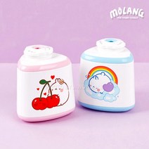 몰랑 전동 연필깎이 랜덤 2개 연필깍기 어린이날선물 연필깎기