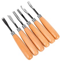 우드카빙키트 목공 핸드 툴 우드 컷 나이프 도구 세트 6 개/대 딱따구리 DIY 조각 치즐, 한개옵션0