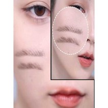 눈썹 결 브러쉬 그리기 야생 헤어라인 아이브로우, 상세 페이지 참고, 브러쉬+수납통+투컬러 그레이 크림