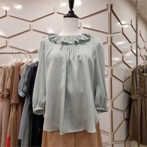 ZOOC NC13 프릴넥 블라우스 Z202MSC057